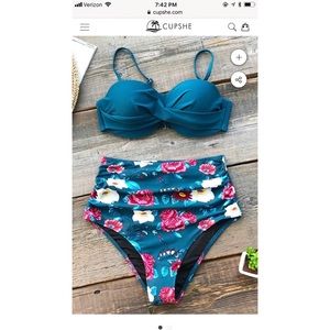 Brand new high waisted bikini from cupshe size L